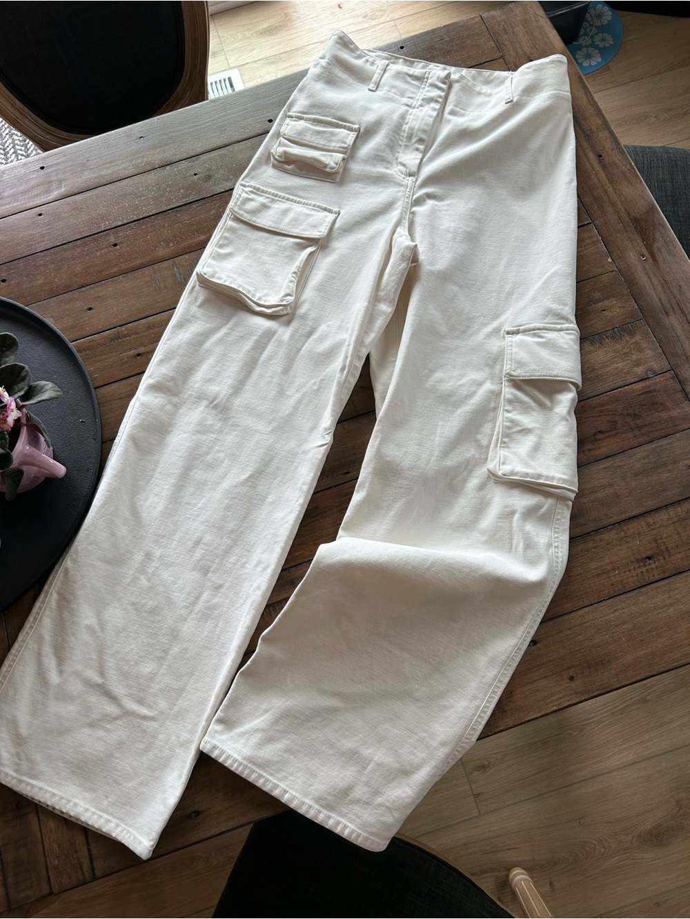 Aritzia Wilfred Free Picture Cargo Pants White 6